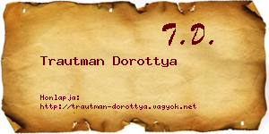 Trautman Dorottya névjegykártya